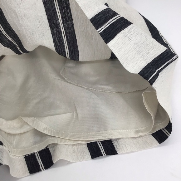 IRO Paris Faguita Striped Shorts High - Waisted Casual Blk/White Size 36 - Picture 6 of 12